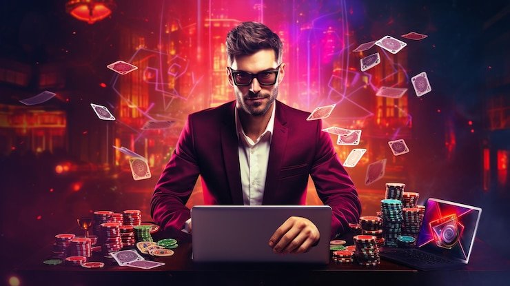 Ilustrasi analisis data dengan tampilan grafik dan keamanan data digital